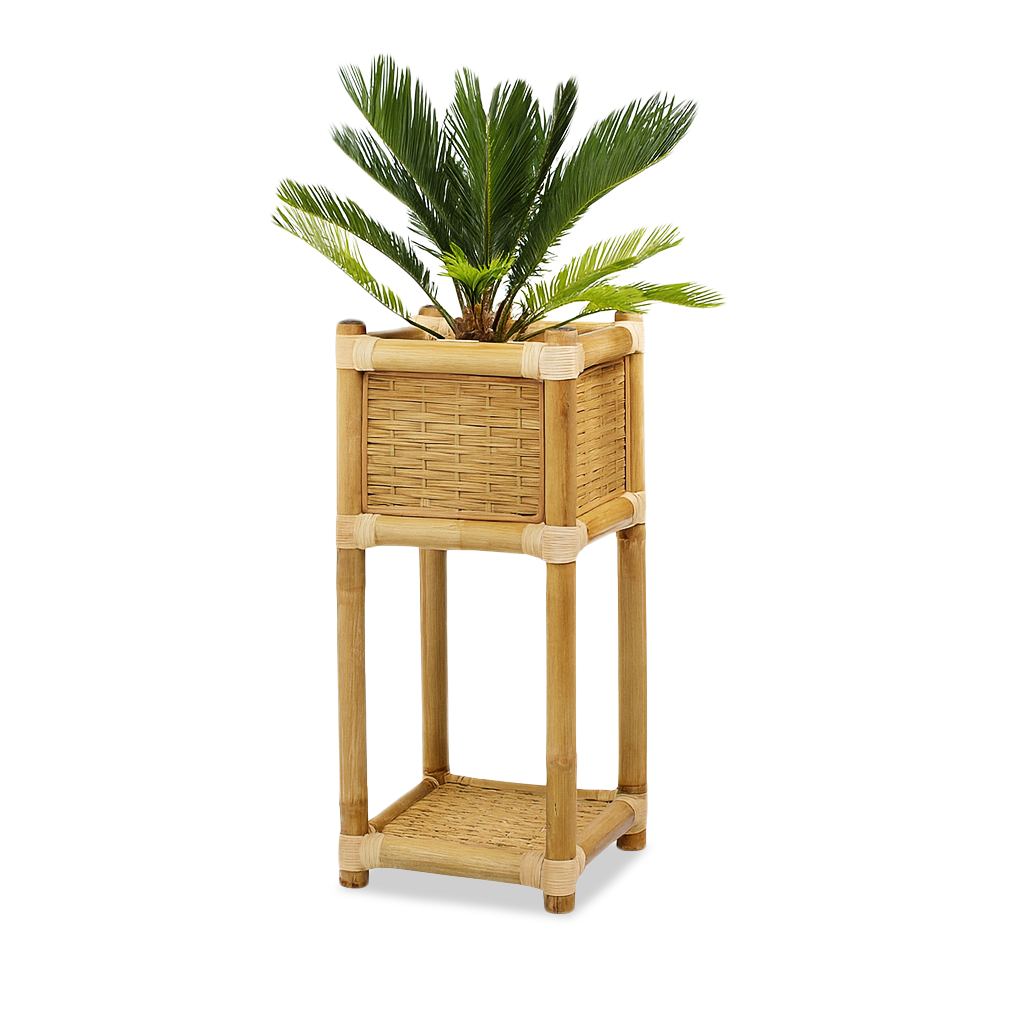 Bamboo Vas/Planter - Gambar 3
